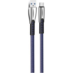 Кабель USB <-> microUSB, ColorWay, Blue, 1 м, 2.4A (CW-CBUM011-BL) Кабель USB <-> microUSB, ColorWay, Blue, 1 м, 2.4A (CW-CBUM011-BL)